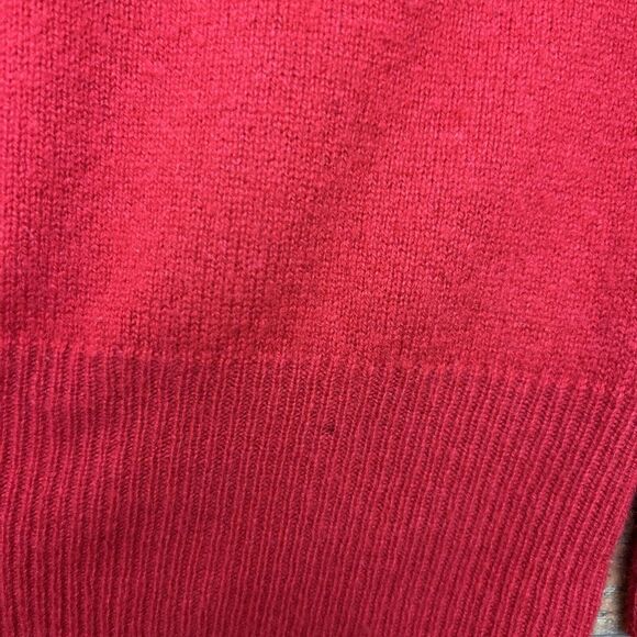 Brooks Brothers 346 100% Pure Cashmere V Neck Sweater‎ Red Mens XL Preppy Office - Picture 10 of 10